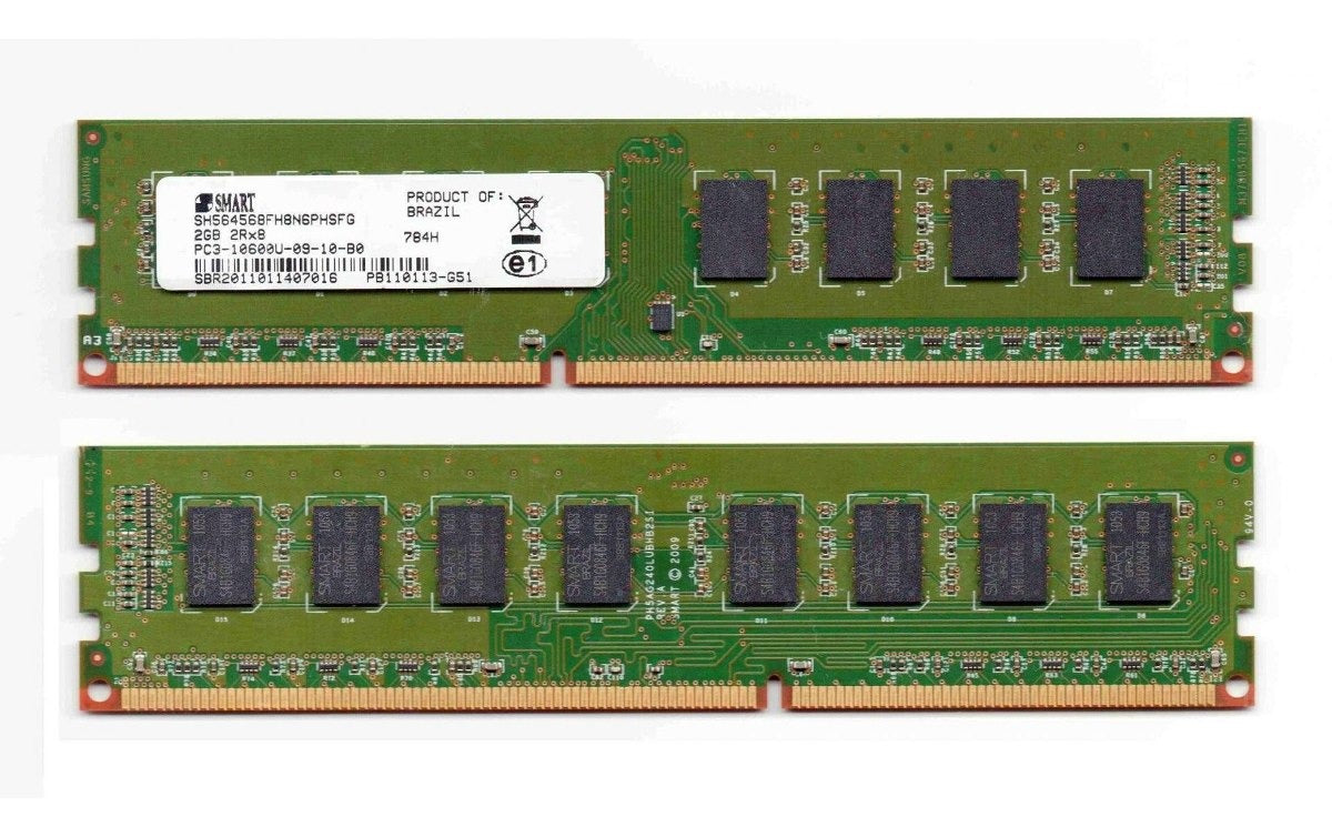 Memoria Smart Ddr3 2gb - 1333 sh564568fh8nqhscr- PC3-10600U